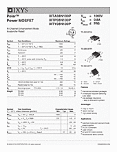 DataSheet IXTP08N100P pdf